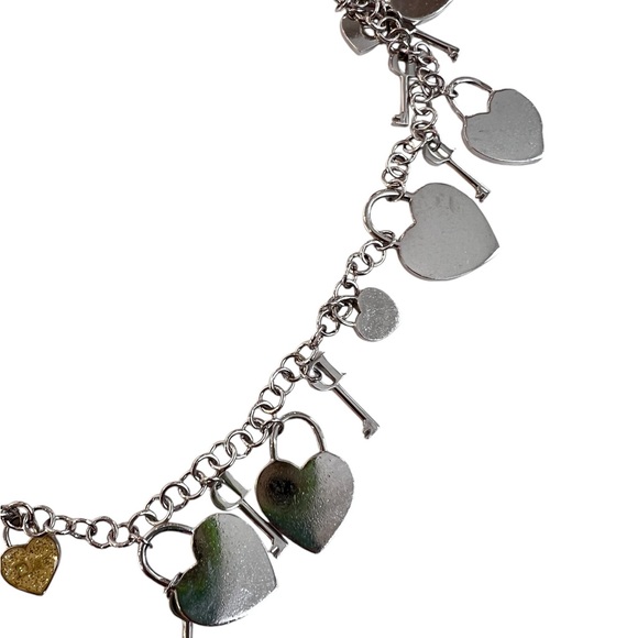 Christian Dior Heart Lock and Keys Charm Long Necklace - Picture 8 of 13